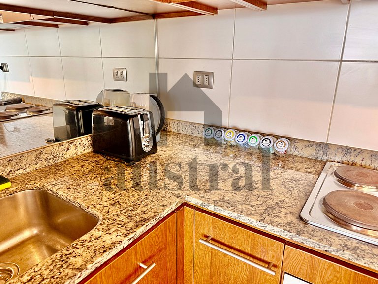 Vista maravilhosa para o oceano, duas suítes.