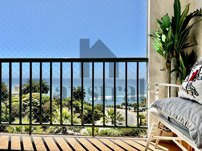 Vista para o mar ideal para relaxar