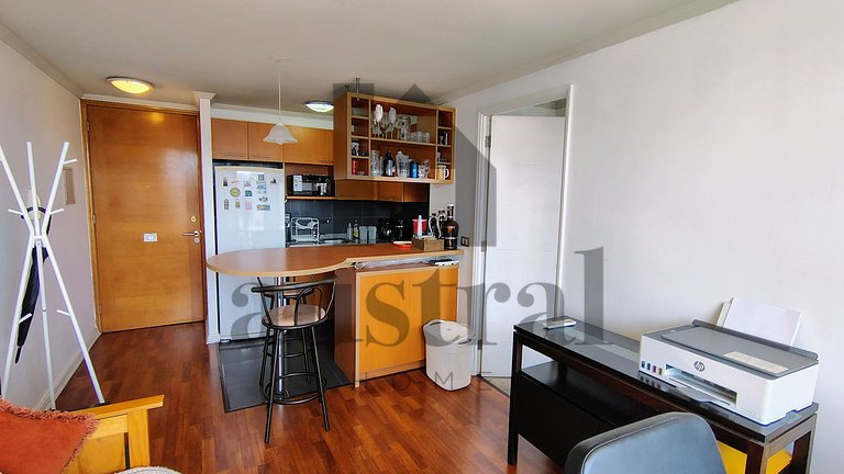 Agradable Cercano a Costanera Center con A/C