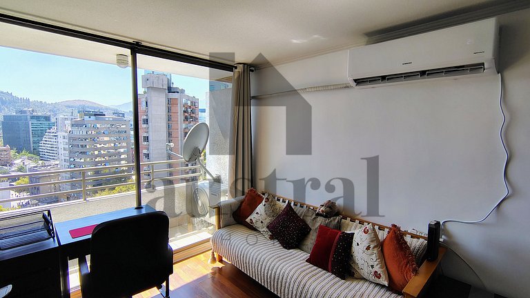 Aconchegante e próximo ao Costanera Center com A/C