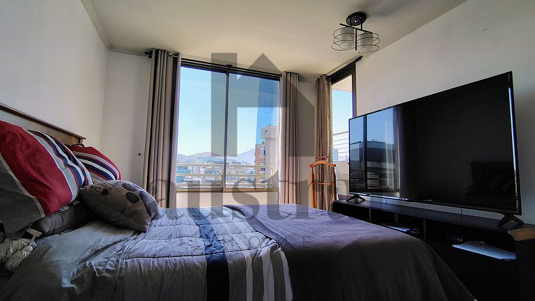 Agradable Cercano a Costanera Center con A/C