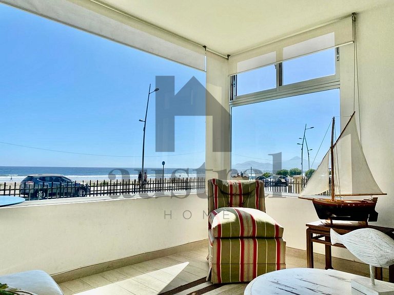 Maravilloso piso bajo primera linea Av del Mar