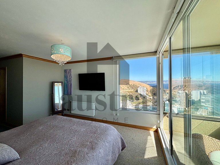 Maraviloosa vista al mar dos estacionamientos