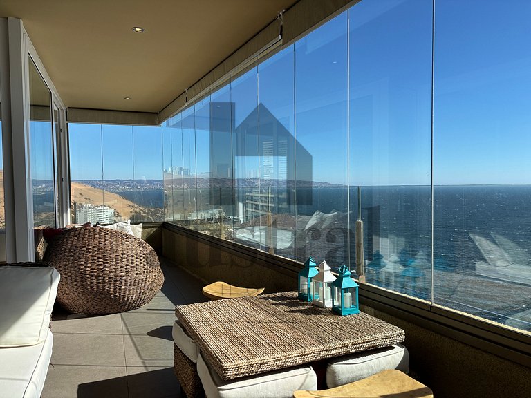 Maraviloosa vista al mar dos estacionamientos