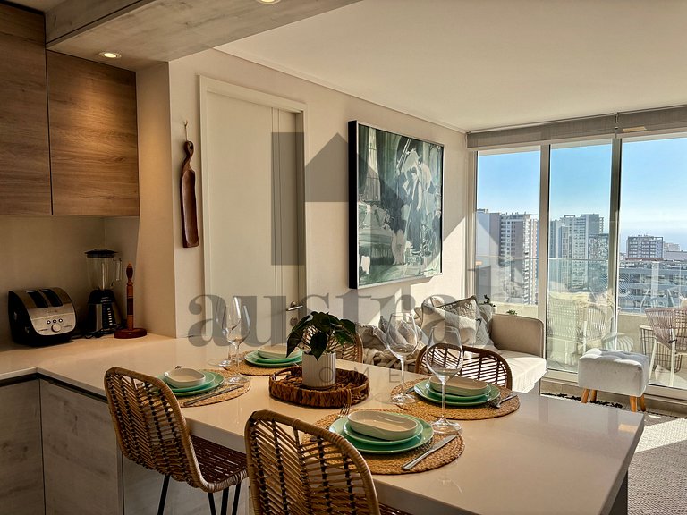 Decoração belíssima no melhor bairro de Concón.