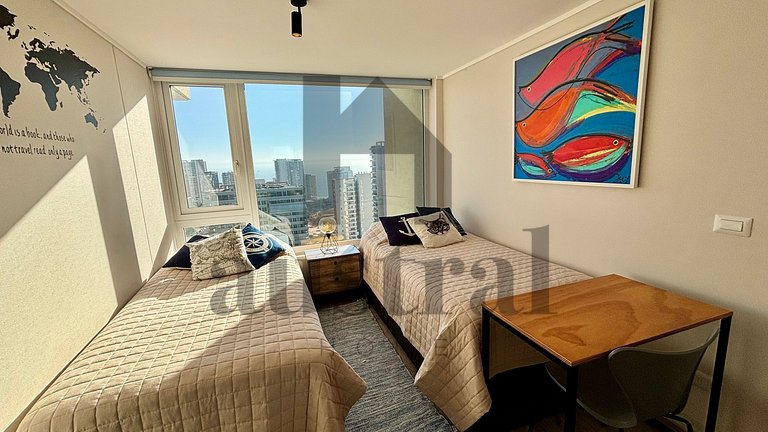 Decoração belíssima no melhor bairro de Concón.