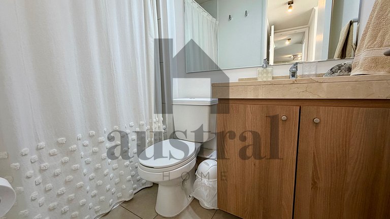 Lindo apartamento no térreo.