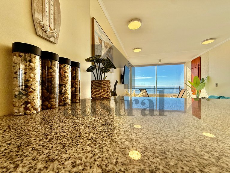 Spectacular apartment with heated pool